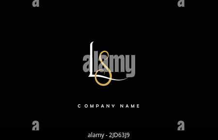 LS, SL Alphabets Letters Logo Monogram Stock Vector