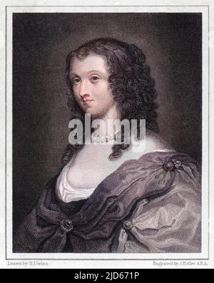 APHRA BEHN English dramatist and novelist Colourised version of : 10012675       Date: 1640 - 1689 Stock Photo