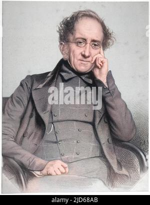 Sir Henry Thomas DE LA BECHE Distinguished geologist, responsible for the Geological Ordnance Survey, and for the institution which would grow into the Geological Museum Colourised version of : 10085538       Date: 1796 - 1855 Stock Photo