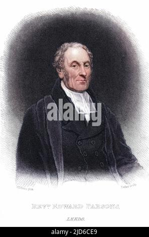 EDWARD PARSONS English churchman, congregational minister at Leeds. Colourised version of : 10172078       Date: 1762 - 1833 Stock Photo