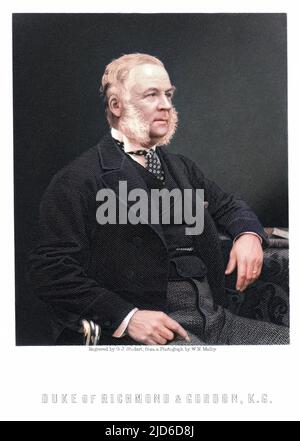 CHARLES HENRY GORDON-LENNOX sixth duke of RICHMOND statesman Colourised version of : 10174154       Date: 1818 - 1903 Stock Photo