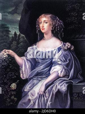 HENRIETTA BOYLE, countess of ROCHESTER wife of Laurence Hyde, first earl Colourised version of : 10174417       Date: -1687 Stock Photo