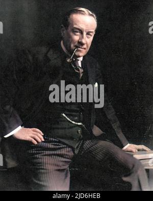 Stanley Baldwin, 1st Earl Baldwin of Bewdley (1867 - 1947), Conservative politician and Prime Minister. Colourised version of: 10218556       Date: 1929 Stock Photo