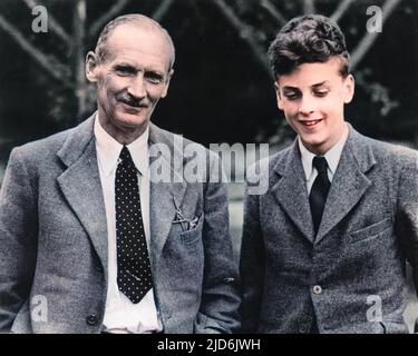 General Bernard Montgomery visits his son David Stock Photo - Alamy