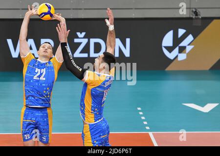 ◆yuri◆ Yurii Synytsia of Ukraine in action during CEV European League
