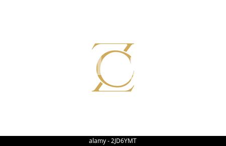 ZC, CZ Abstract Letters Logo Monogram Stock Vector