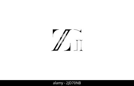 ZG, GZ Abstract Letters Logo Monogram Stock Vector