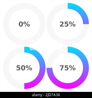 Abstract composition. Loading bar element icon. Creative web design download timer. Users completion indicator. White background, black cluster lines. Stock Vector
