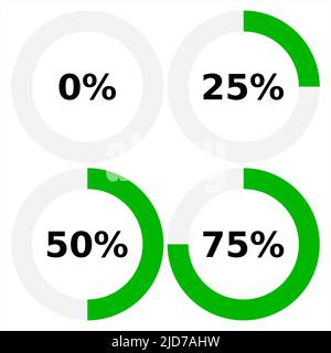 Abstract composition. Loading bar element icon. Creative web design download timer. Users completion indicator. White background, black cluster lines. Stock Vector