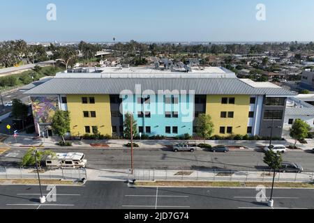 A general overall aerial view of the Hilda L. Solis Learning Academy
