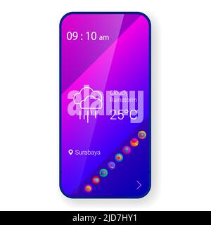 custom widget user interface home screen Stock Vector Image & Art - Alamy