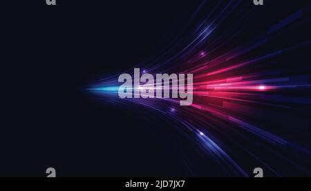 Modern abstract high-speed motion effect. Futuristic dynamic motion technology. Motion pattern for banner or poster design. Vector eps10 Stock Vector
