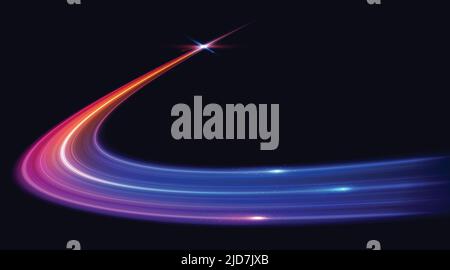 Modern abstract high-speed motion effect. Futuristic dynamic motion technology. Motion pattern for banner or poster design. Vector eps10 Stock Vector