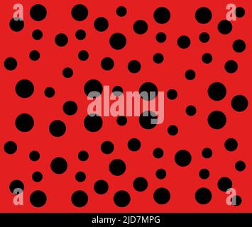 Ladybug pattern. Seamless vector. Stock Vector
