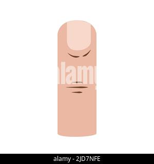 illustration of human finger. on white background Stock Vector