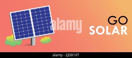 Renewable energy infographic. Solar power station. Global environmental ...