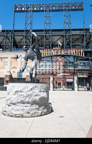 San Francisco: AT&T Park - Juan Marichal, This statue of Ha…