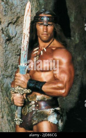 ARNOLD SCHWARZENEGGER, CONAN THE BARBARIAN, 1982, Stock Photo