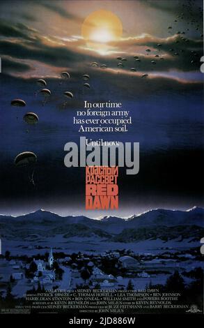 MOVIE POSTER, RED DAWN, 1984, Stock Photo