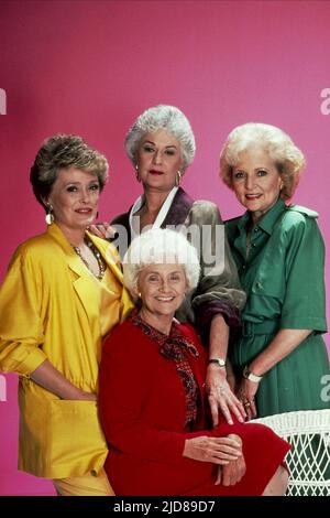 MCCLANAHAN,ARTHUR,GETTY,WHITE, THE GOLDEN GIRLS, 1985, Stock Photo