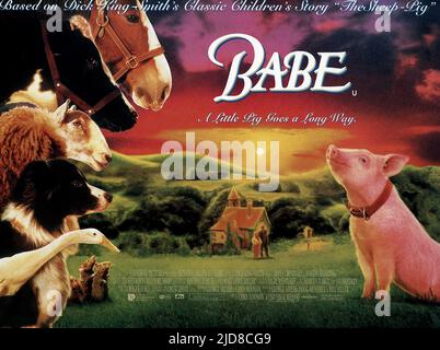 BABE THE PIG, BABE, 1995 Stock Photo