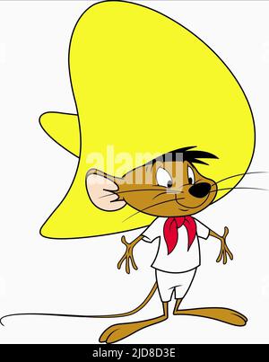 Speedy Gonzales and buggs bunny CARTOONS wall drawing Stock Photo