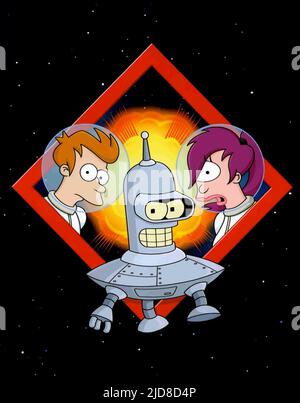 FUTURAMA, Leela, Bender, Fry, 1999-present. TM and Copyright (c) 20th ...