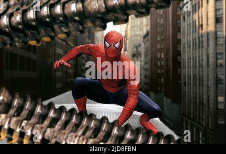 TOBEY MAGUIRE, SPIDER-MAN 2, 2004, Stock Photo