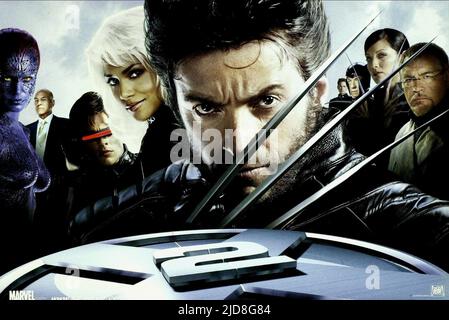 ROMIJN-STAMOS,STEWART,MARSDEN,BERRY,JACKMAN,ASHMORE,MCKELLEN,HU,COX, X-MEN 2, 2003, Stock Photo