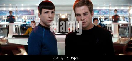 QUINTO,PINE, STAR TREK, 2009, Stock Photo