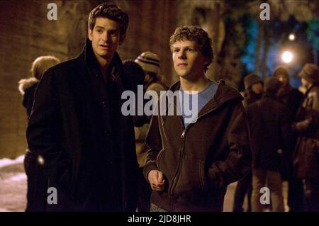 GARFIELD,EISENBERG, THE SOCIAL NETWORK, 2010, Stock Photo