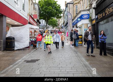 Murdoch Day 2022 takes place in Redruth Cornwall, William Murdoch, the Inventor, is famed for the innovation of the use of coal gas in lighting Stock Photo