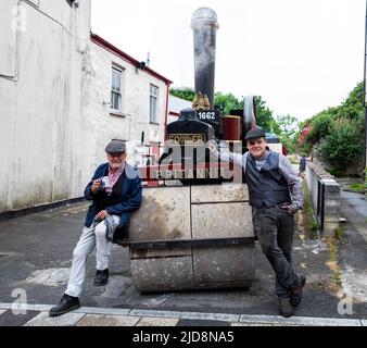 Murdoch Day 2022 takes place in Redruth Cornwall, William Murdoch, the Inventor, is famed for the innovation of the use of coal gas in lighting Stock Photo