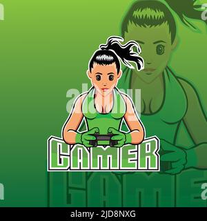 Gaming Logo Design Stock Vector