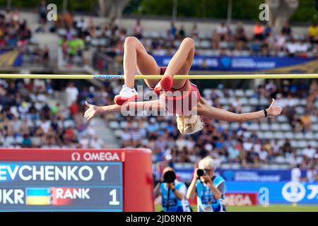 Yuliya LEVCHENKO (UKR) during the Wanda Diamond League 2022, Meeting de Paris on June 18, 2022 at Charlety stadium in Paris, France - Photo Ann-Dee Lamour / CDP MEDIA / DPPI Stock Photo