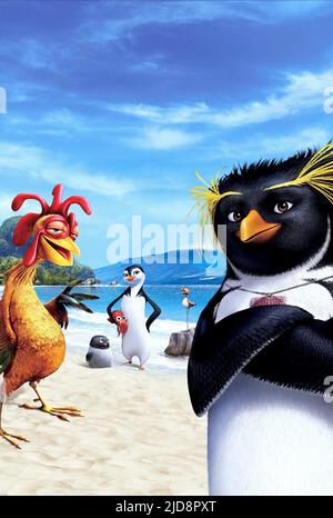 JOE,LANI,MAVERICK, SURF'S UP, 2007, Stock Photo