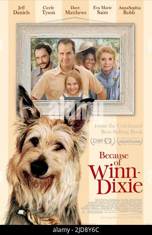 MATTHEWS,DANIELS,ROBB,TYSON,POSTER, BECAUSE OF WINN-DIXIE, 2005, Stock Photo