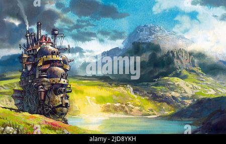 THE CASTLE, HOWL'S MOVING CASTLE, 2004, Stock Photo