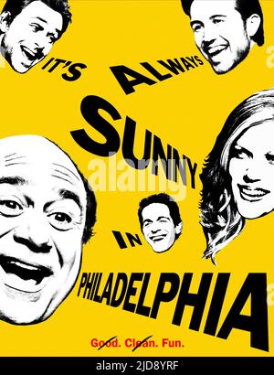 DEVITO,DAY,MCELHENNEY,HOWERTON,POSTER, IT'S ALWAYS SUNNY IN PHILADELPHIA, 2005, Stock Photo