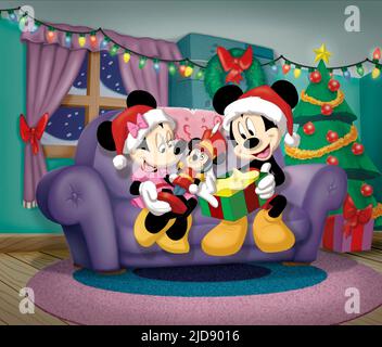 mickey mouse and minnie mouse christmas wallpaper