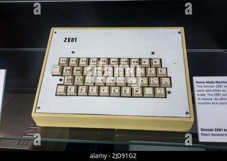 The ZX81 Sinclair (1981) home computer that was produced by Sinclair ...
