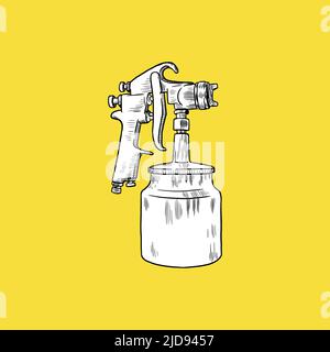 Spray Machine Icon Construction. - vector Stock Vector