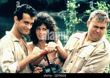 HANKS,WILSON,CANDY, VOLUNTEERS, 1985, Stock Photo