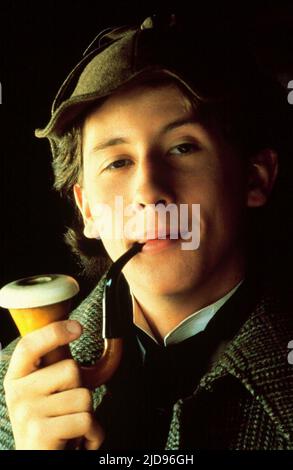 NICHOLAS ROWE, YOUNG SHERLOCK HOLMES, 1985, Stock Photo