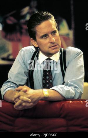 MICHAEL DOUGLAS, WALL STREET, 1987, Stock Photo