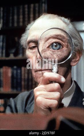 PETER CUSHING, TOP SECRET!, 1984, Stock Photo