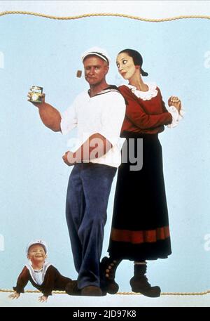 WILLIAMS,DUVALL, POPEYE, 1980, Stock Photo