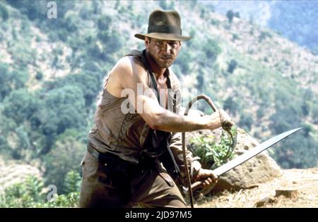 HARRISON FORD, INDIANA JONES AND THE TEMPLE OF DOOM, 1984, Stock Photo