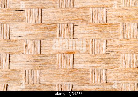 Close up of the woven basket pattern background. Stock Photo