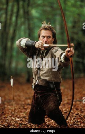 KEVIN COSTNER, ROBIN HOOD: PRINCE OF THIEVES, 1991, Stock Photo